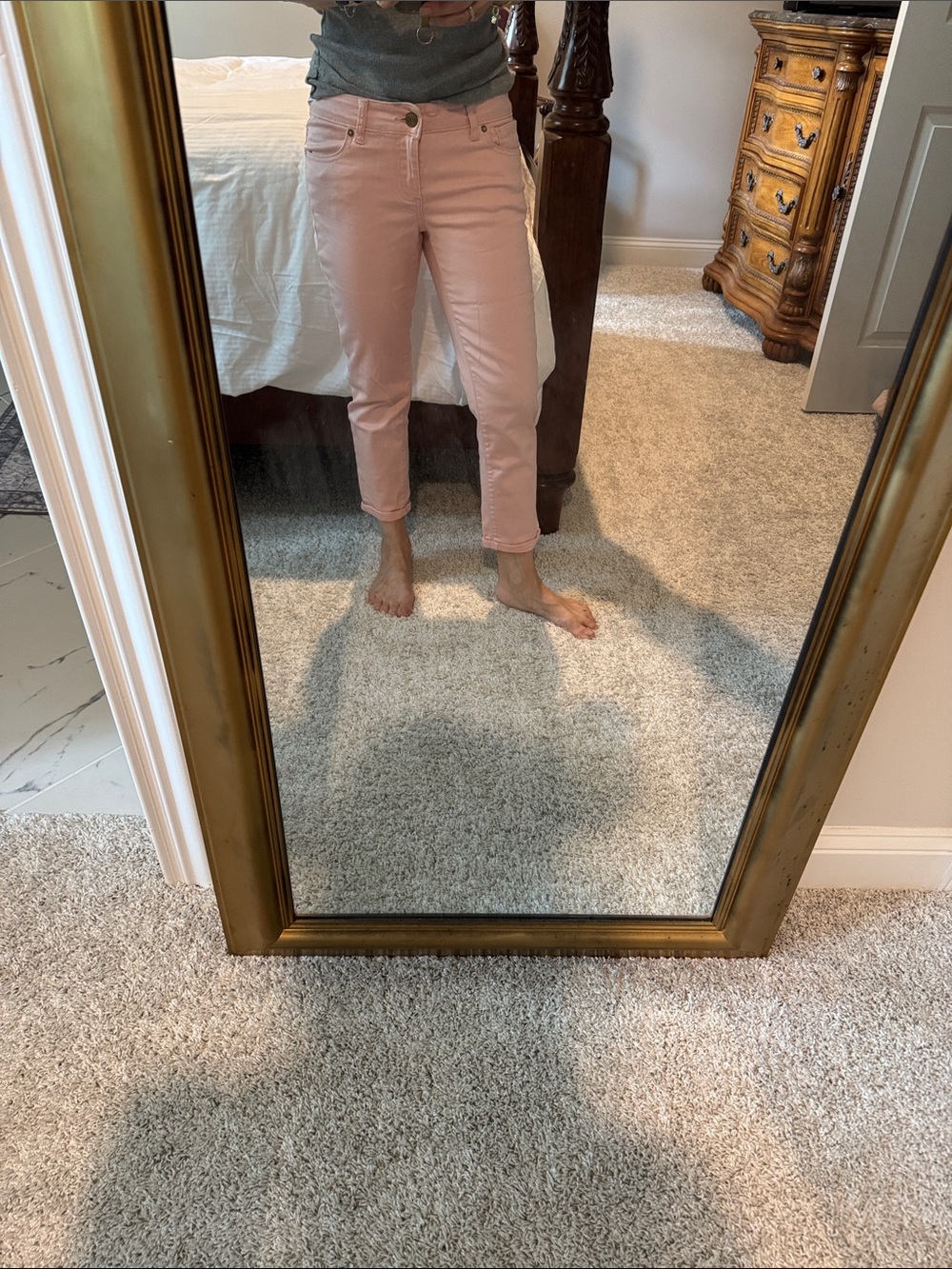 Buffalo David Bitton Pink Cropped Ankle Jeans